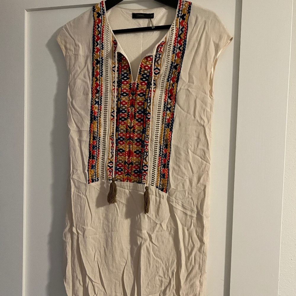THML Stitch Fix Sleeveless Embroidered Dress XS